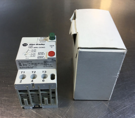 Allen Bradley 140-MN-0040 /C Manual Motor Starter Circuit Breaker 0.25-0.4A   4C