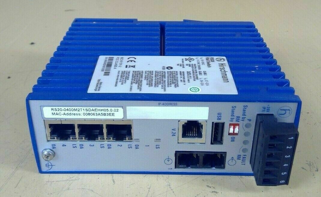 Hirschmann RS20 Rail Switch RS20-0400M2T1SDAEHH04.2.05 3H