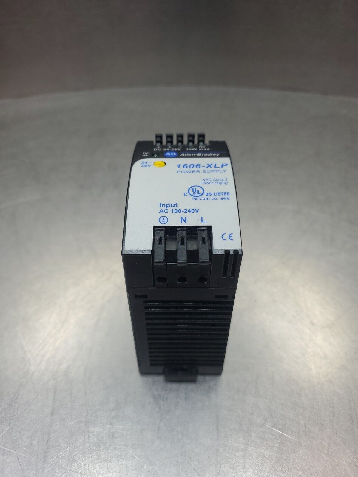Allen Bradley 1606-XLP30E Ser. A Power Supply 24-28VDC, 1.3A. 4D-1