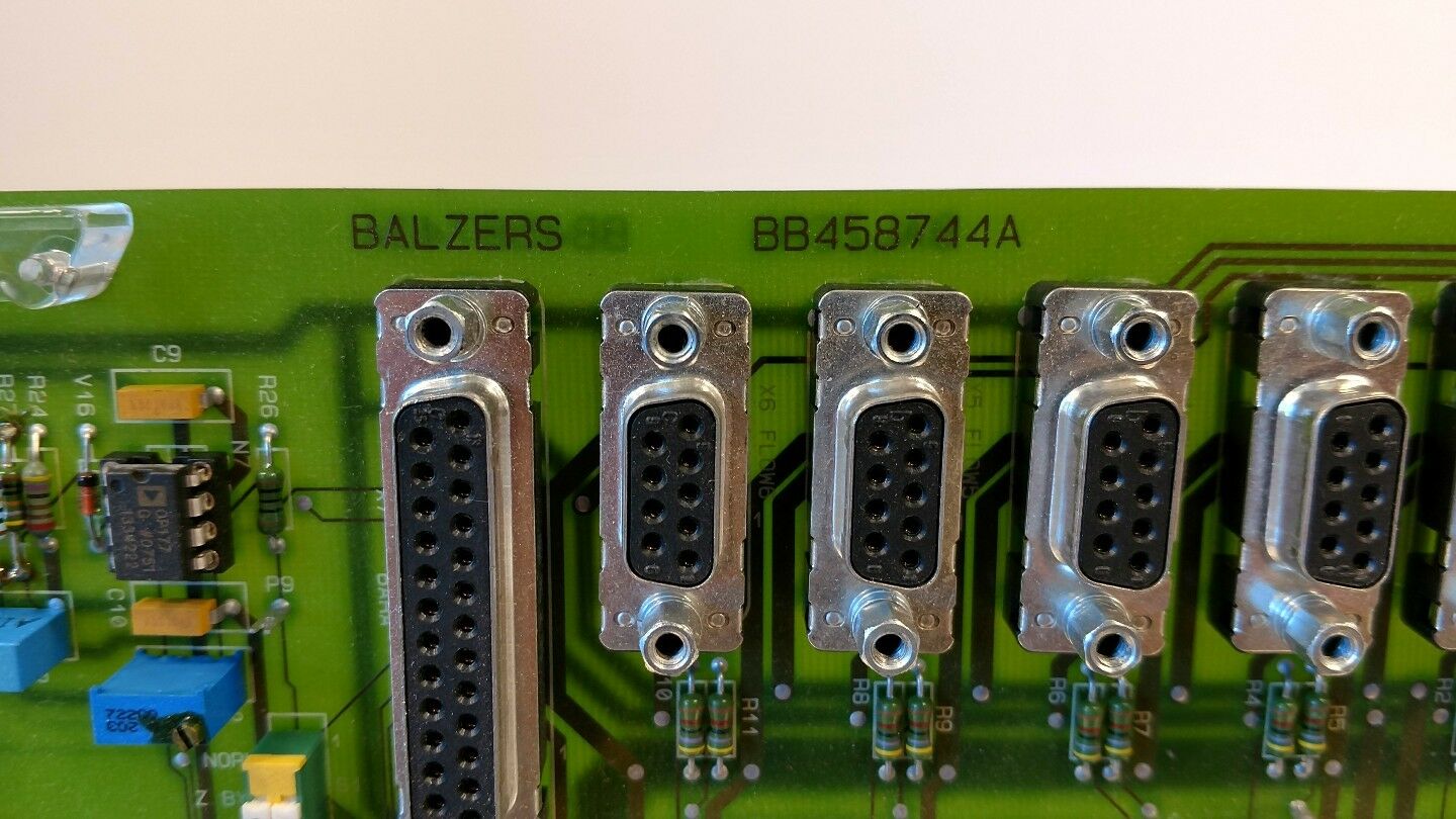 BALZERS BB458744A Controller Board 3E-3