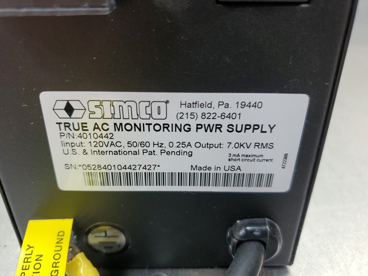 Simco 4010442 True AC Monitoring Power Supply. 4C-22