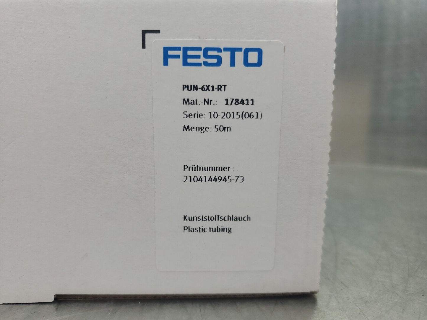 FESTO PUN-6X1-RT (178411) Plastic Tubing - 50M. 6D