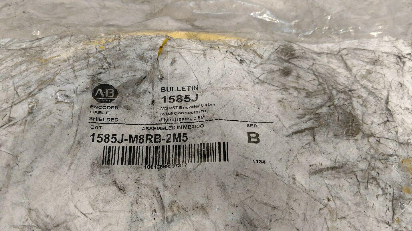 ALLEN-BRADLEY 1585J-M8RB-2M5 Ser. B Encoder Cable 6A