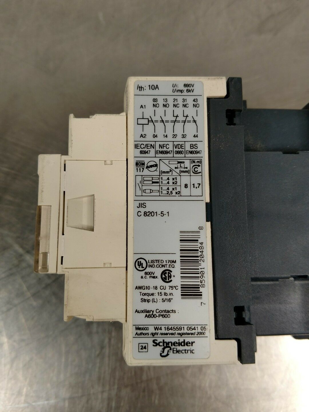 Telemecanique CAD32 Relay 10A w/Cover Door 4E-7