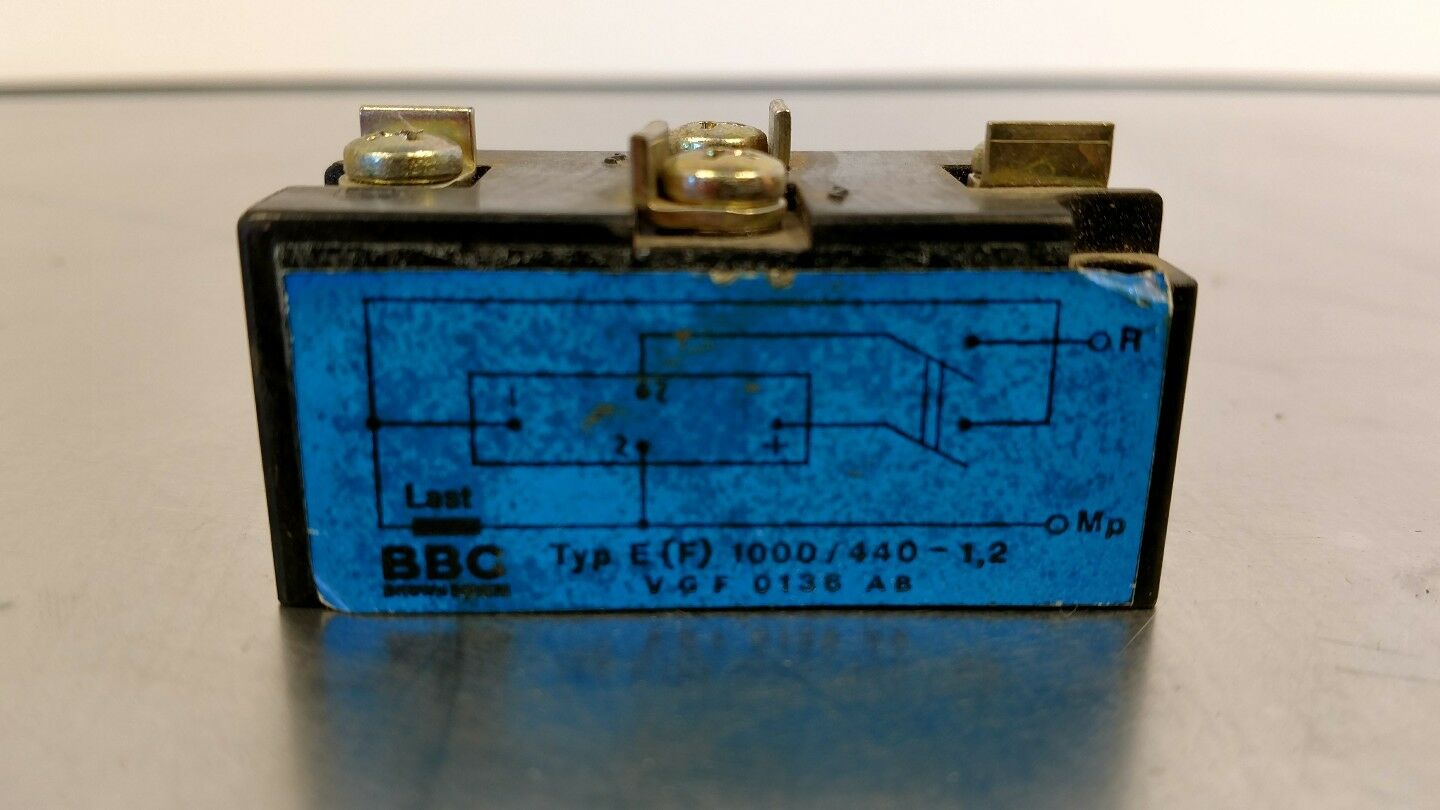 BBC Type E(F) 1000/540-1.2 Rectifier