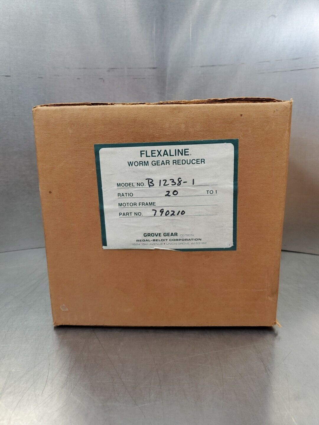 Grove Gear FLEXALINE B12381 (201 Ration) Worm Gear Reducer. 4F28