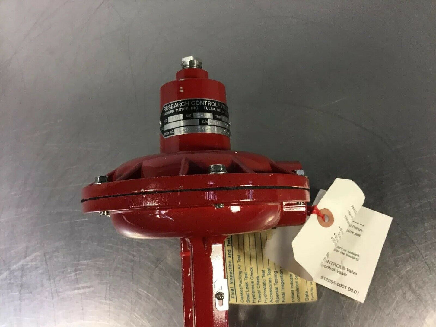 BADGER METER 1002TBN36SV0SBLN36 RESEARCH CONTROL VALVE 316/L SS 6E