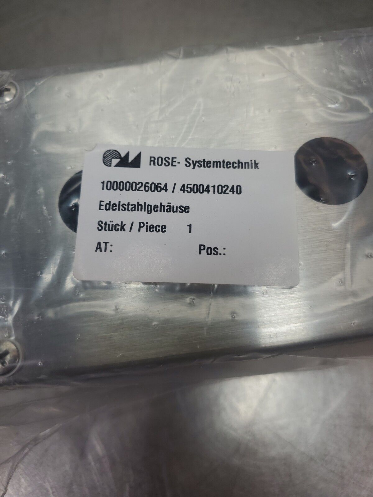 ROSE - Systemtechnik 10000026064/4500410240 Stainless Steel Control Box. 4F