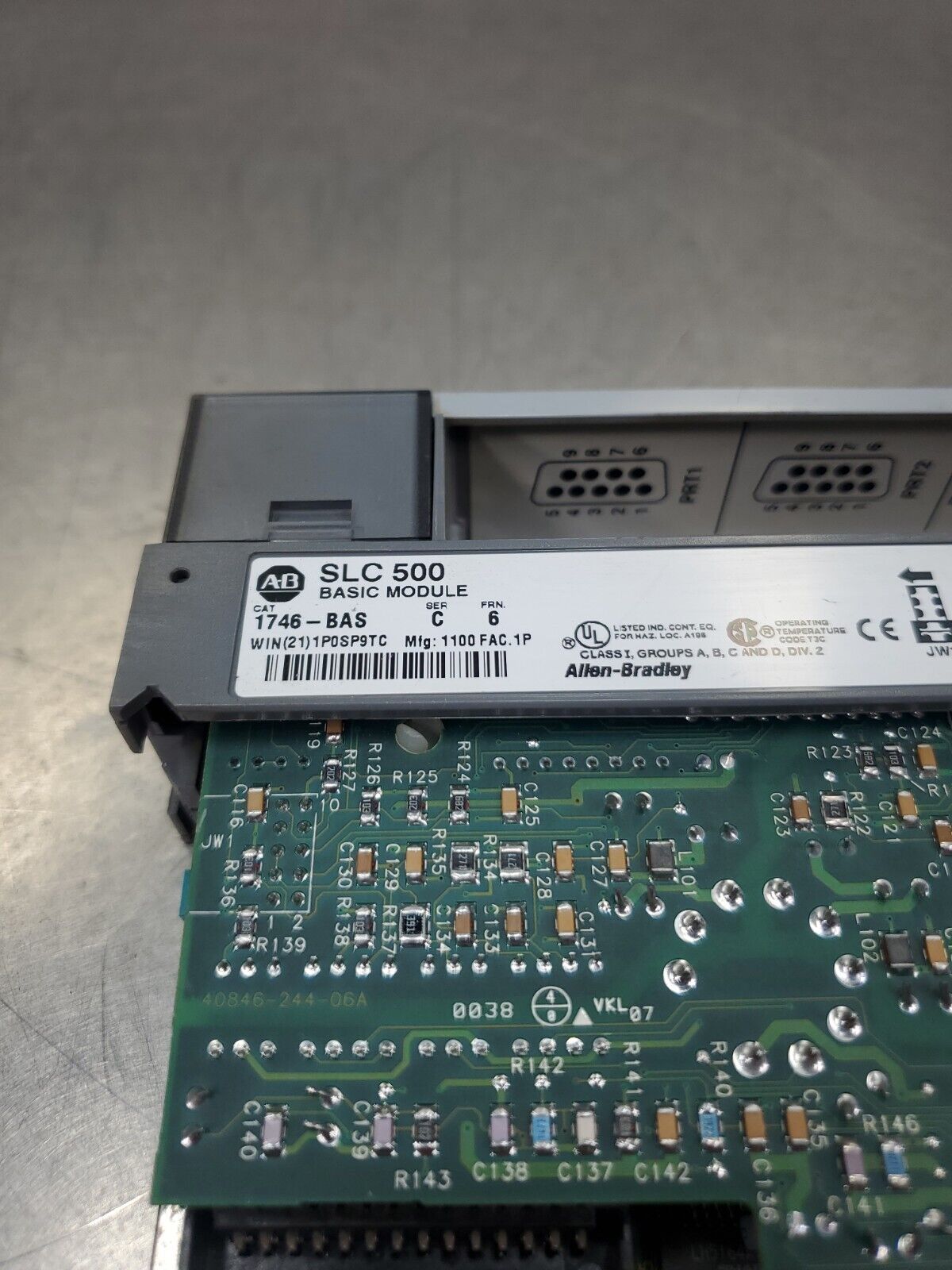 Allen Bradley 1746-BAS Ser. C FRN 6 Basic Module. 3D-12
