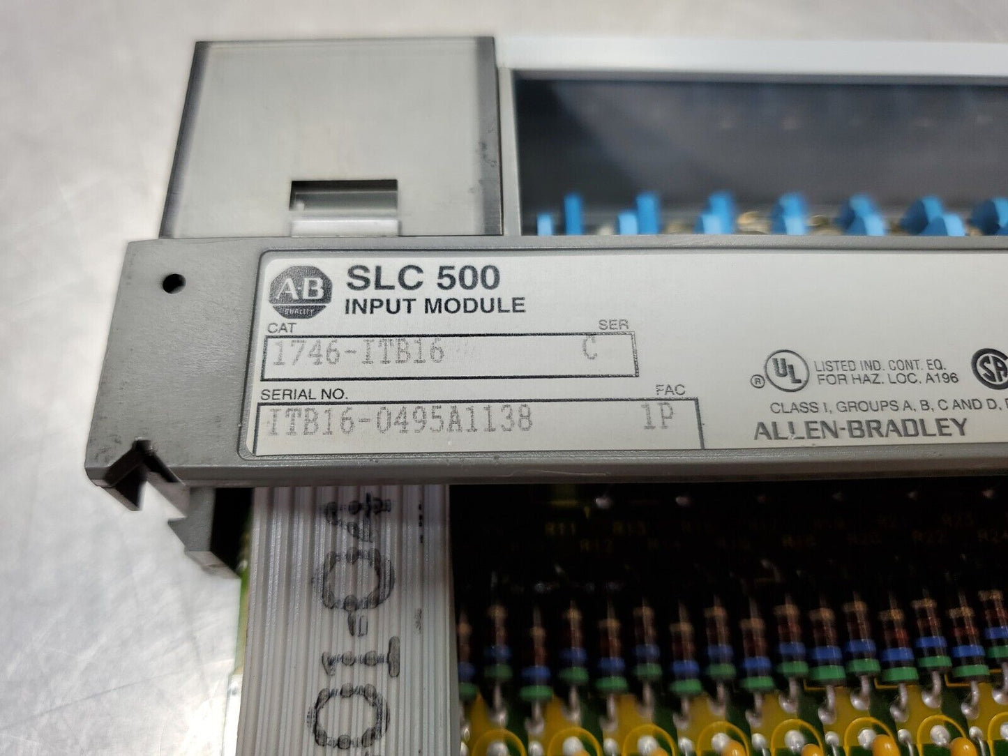 Allen Bradley 1746-ITB16 Ser. C SLC 500 Fast DC Sink Input Module. 3D-14