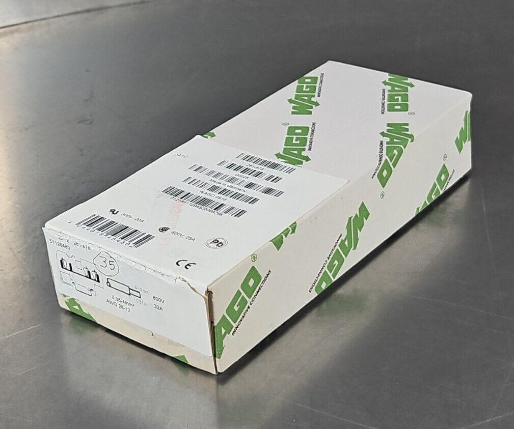 WAGO 281-678 Conductor Through Terminal Block - Lot of 35. Loc3D-31