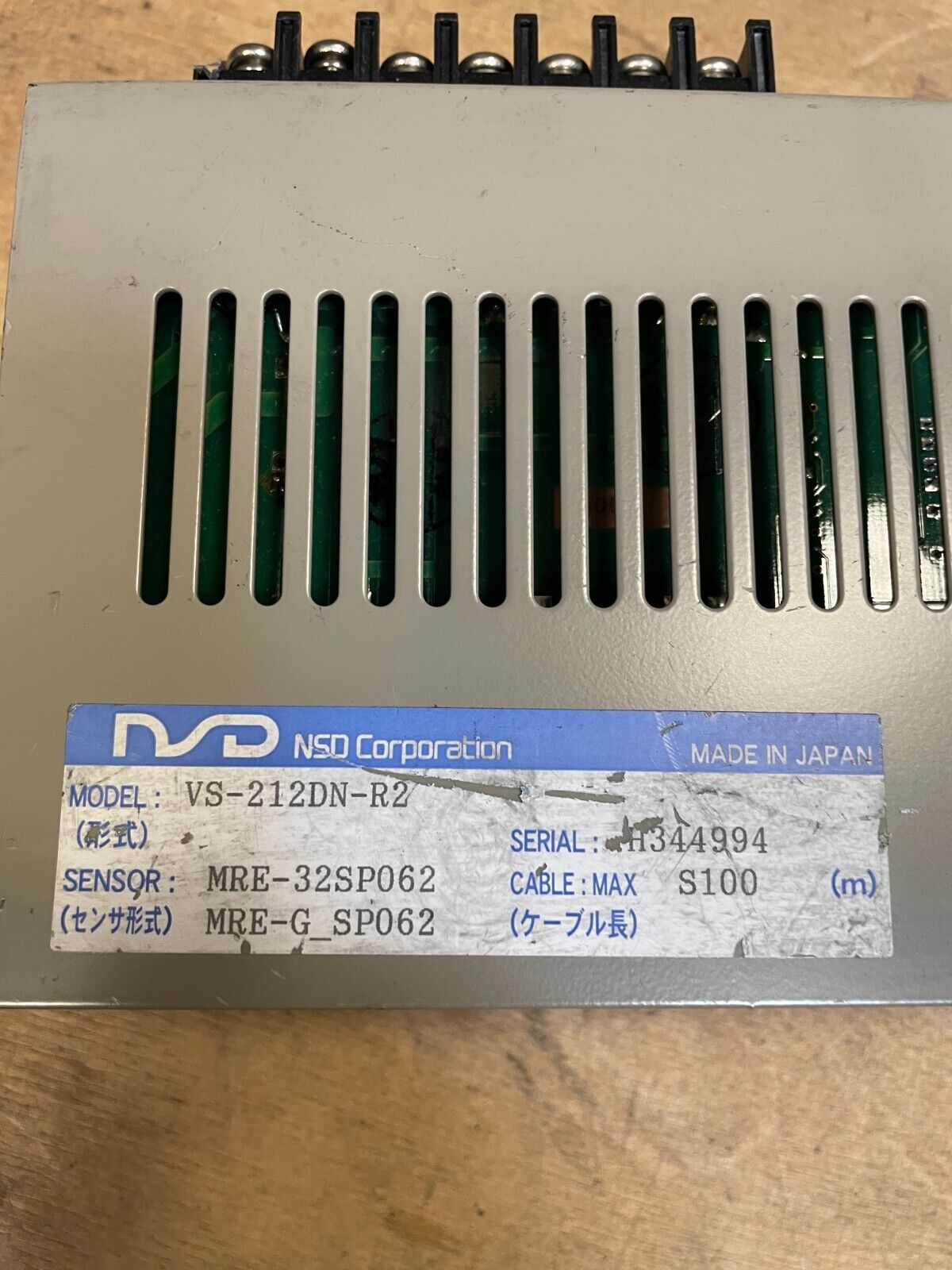 NSD Corporation VS-212DN-R2 Device-Net AUX Panel Varilimit Sensor Controller