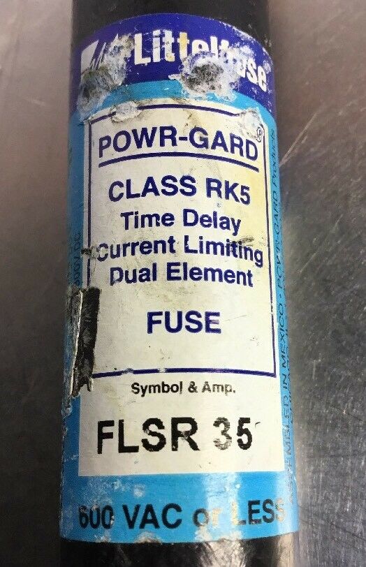 Littelfuse FLSR35 Lot Of 3 Fuse 600V 35 A Time Delay Dual Element Class RK5 4B