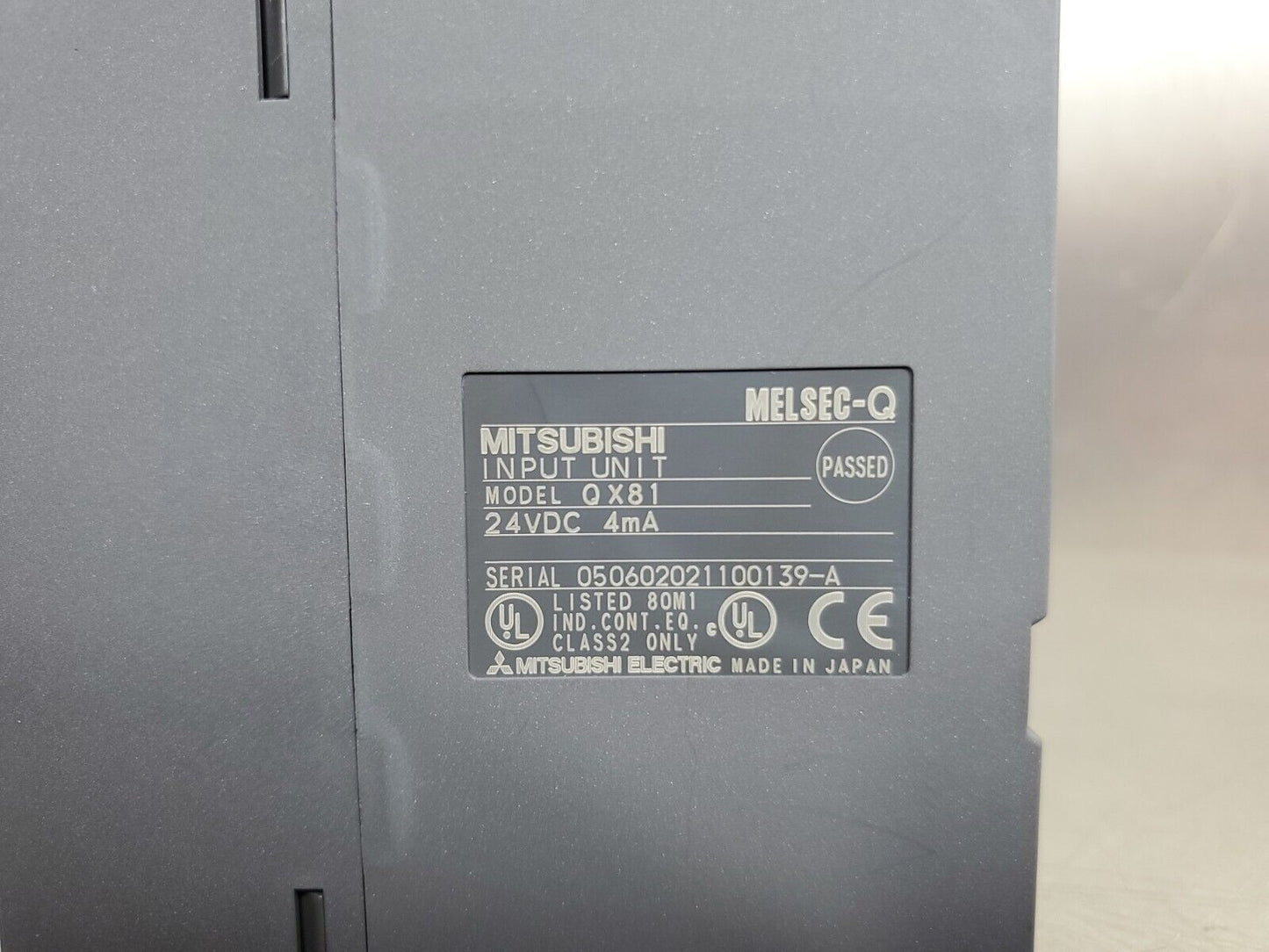 Mitsubishi QX81 24VDC 4mA MELSEC-Q Input Unit. 3E-45