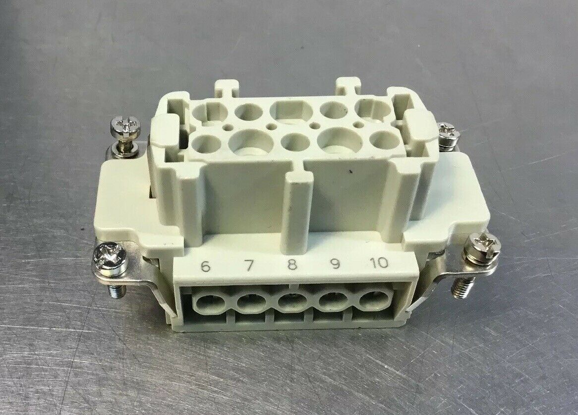 Harting HAN 10 E-F Connector 16A, 500V, 6kV 10 Pin 4D