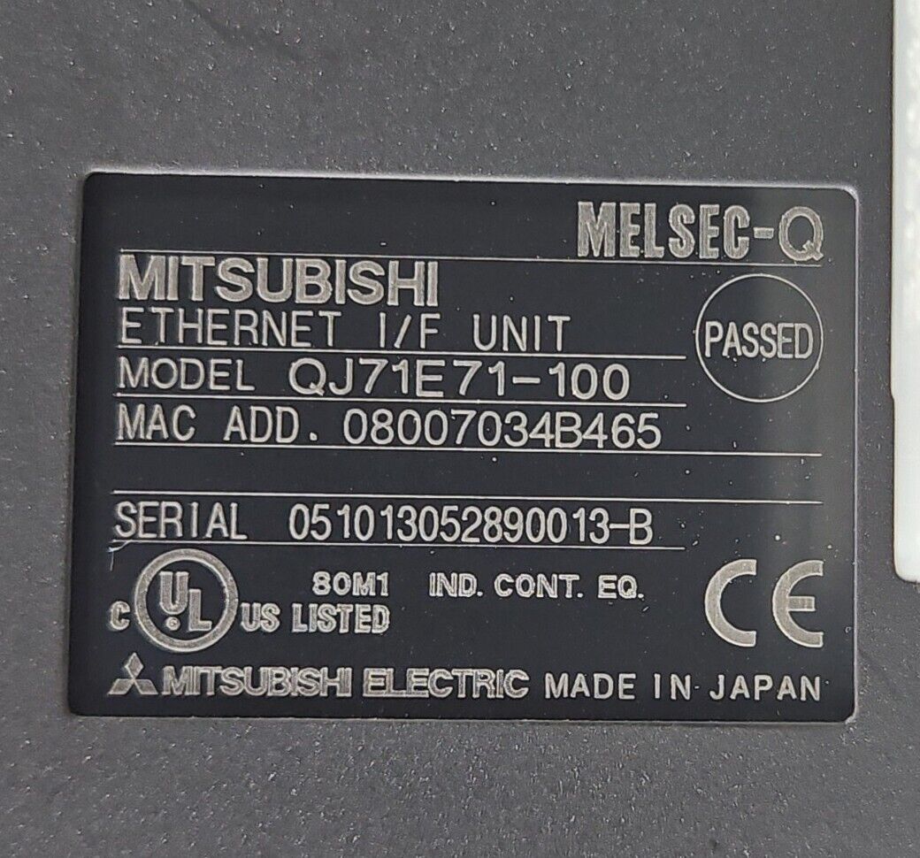 Mitsubishi Q00JCPU + QJ71BR11 + QJ71DN91 + QJ71E71-100 + MELSEC-Q BD627A. 3E-28