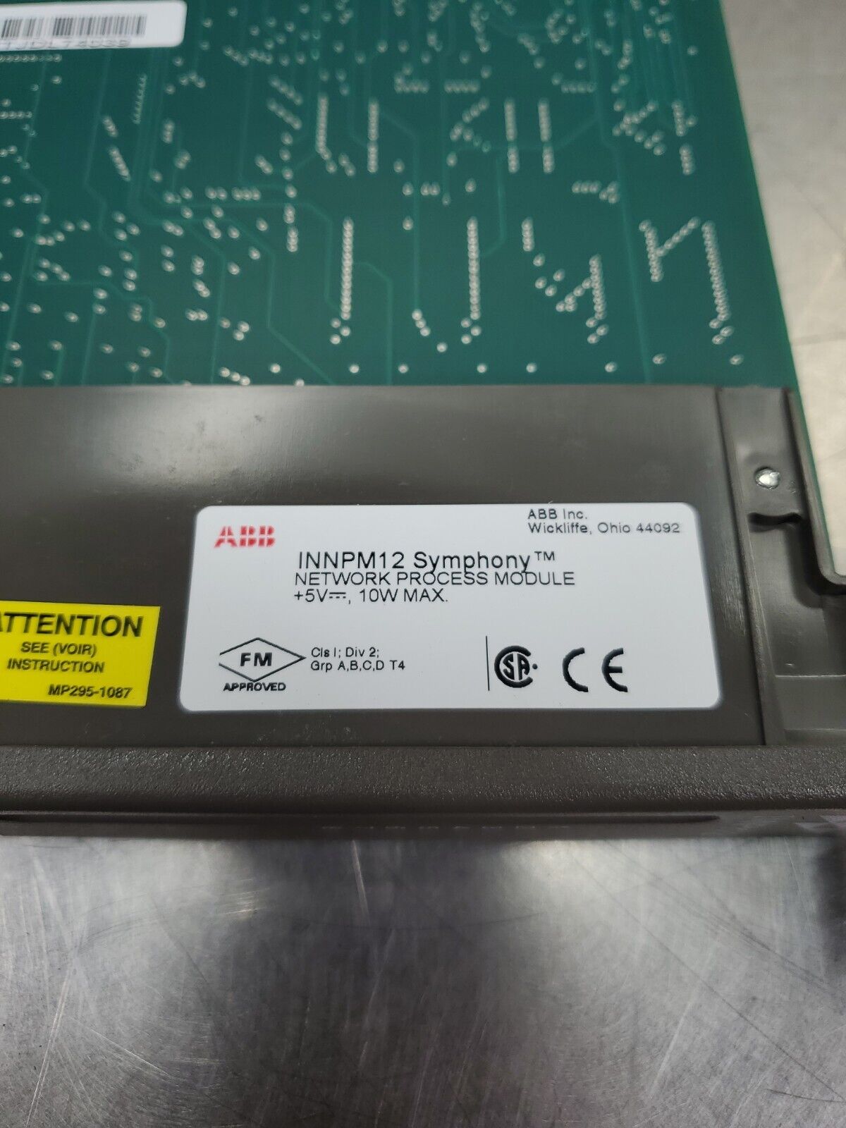 ABB INNPM12 Symphony Network Process Module Circuit Board. 3C-20