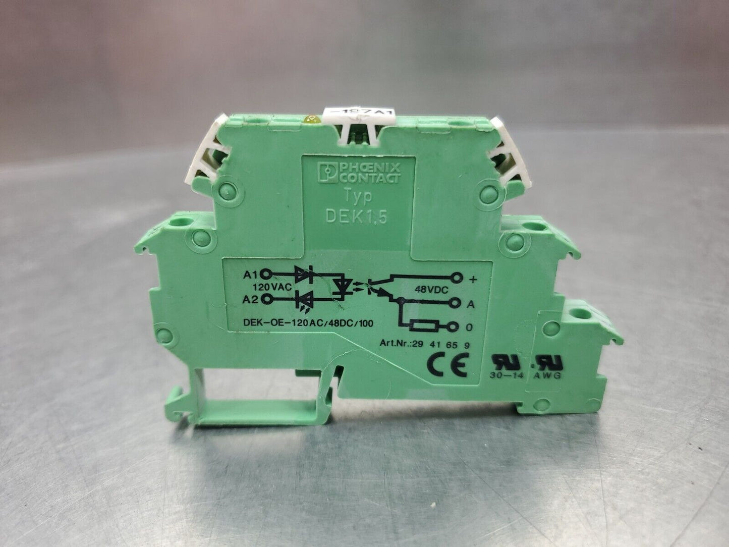 Phoenix Contact TYP DEK1.5 DEK-OE-120AC/48DC/100 Module. 4C-1