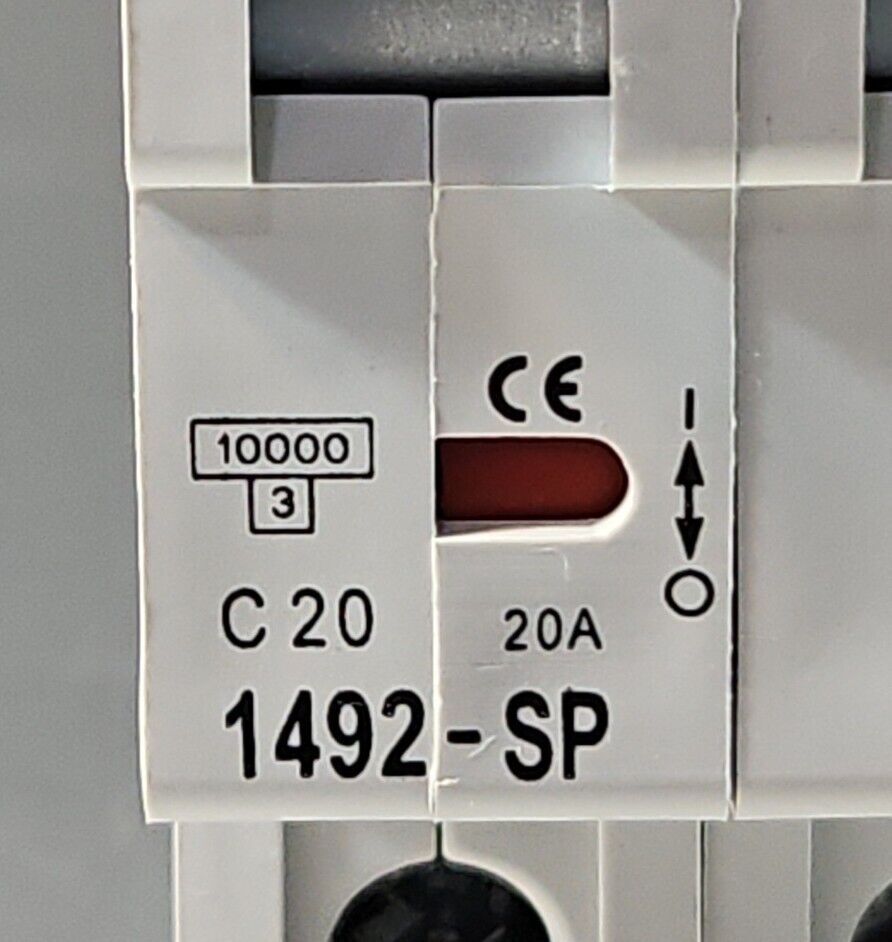 Allen Bradley 1492-SP3C200 Ser C circuit breaker 20 amp 3 pole. 4D-26