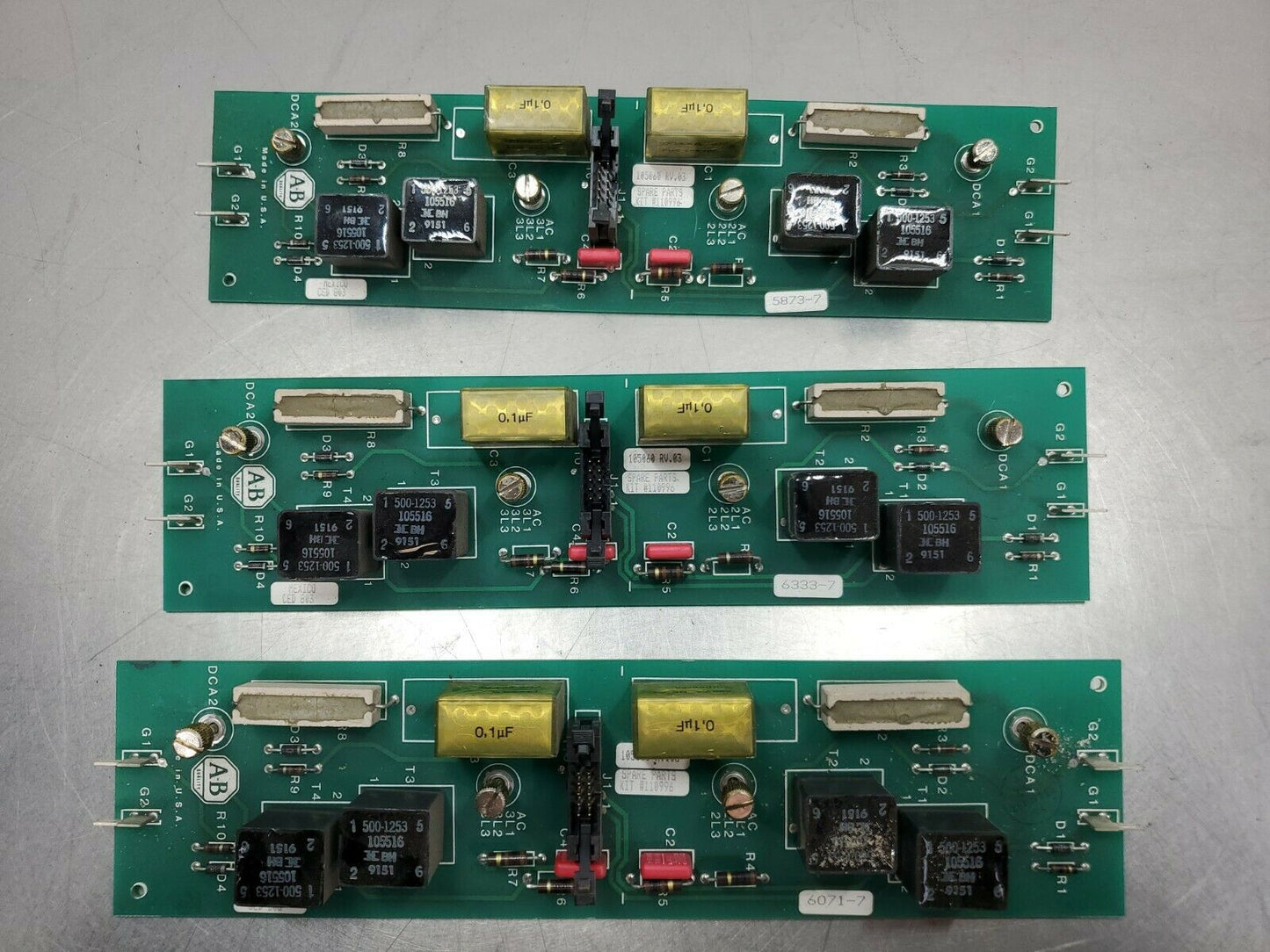 Allen-Bradley 1395 DC Drive Control Boards From 1395AR-1B-A140-FE1-CF1- 3C