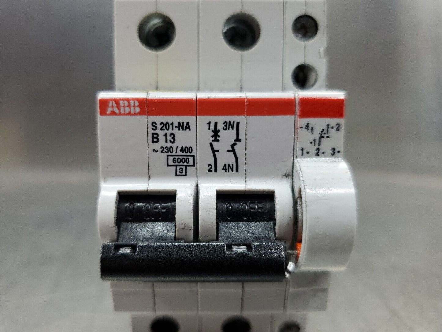 ABB 2-Pole 13A S 201-NA B13 230/400 Circuit Breaker. 4G