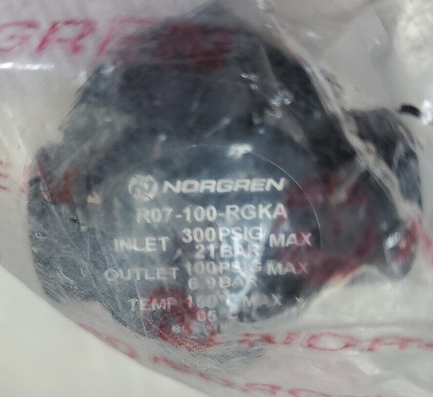 Norgren R07-100-RGKA Pressure Regulator 1/8" PTF 5-100 PSIG. 6C-14