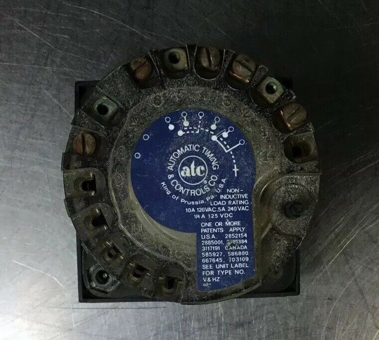 ATC TIMER 309E019A04PX 120V 60Hz 0-240 Min. Loc.5A