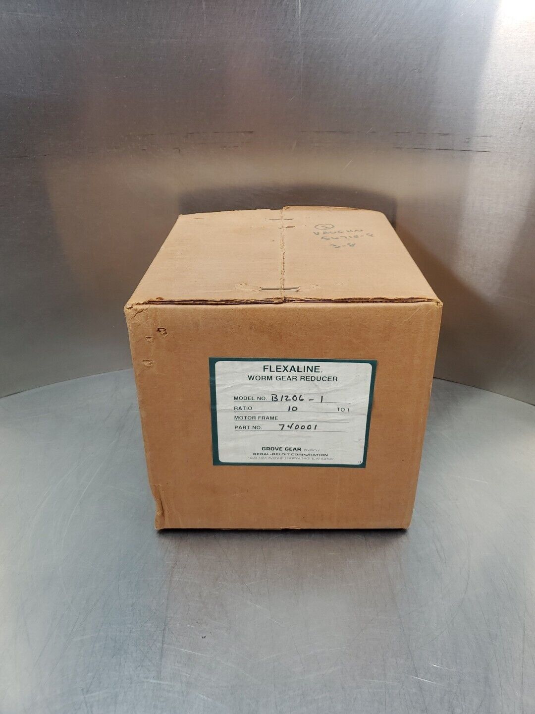 Grove Gear FLEXALINE B1206-1 (10:1 Ratio) Worm Gear Reducer. 4F-27