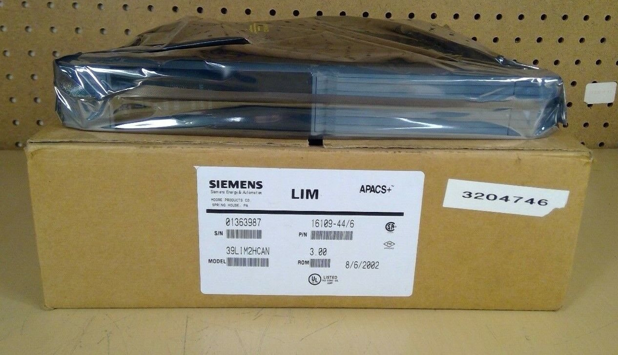 Siemens / Moore Products 39LIM2HCAN LIM Link Interface Module APACS+ 3H