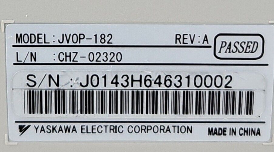 Yaskawa JVOP-182 Operating Keypad Rev A.                       Loc 2C