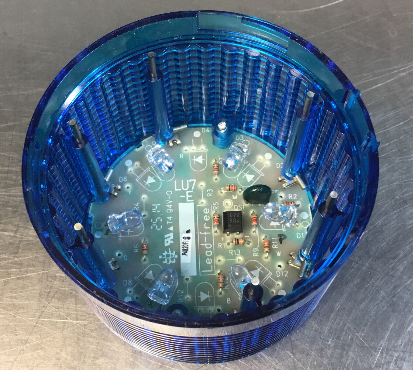 PATLITE LU7-E-B BLUE LED LIGHT MODULE 24 VDC 3E-17