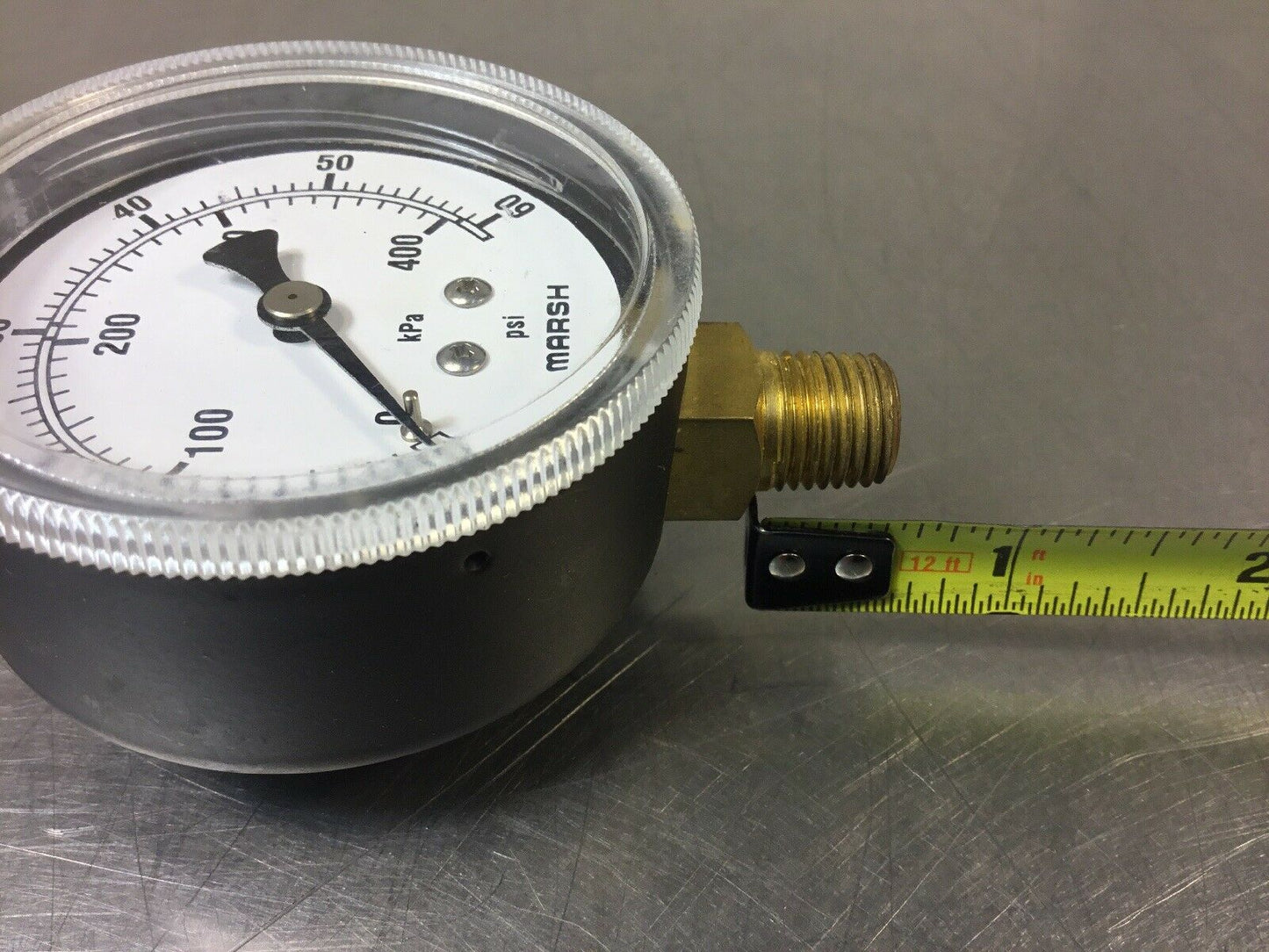 Marsh 0-60 PSI 0-400 kPa Pressure Gauge 6B