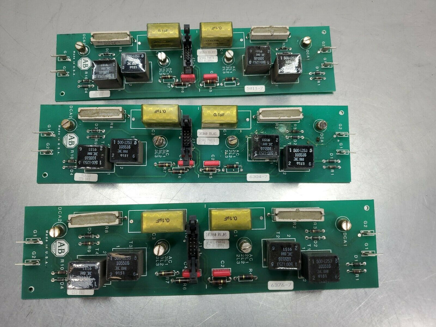 Allen-Bradley 1395 DC Drive Control Boards From 1395AR-1B-A140-FE1-CF1- 3C