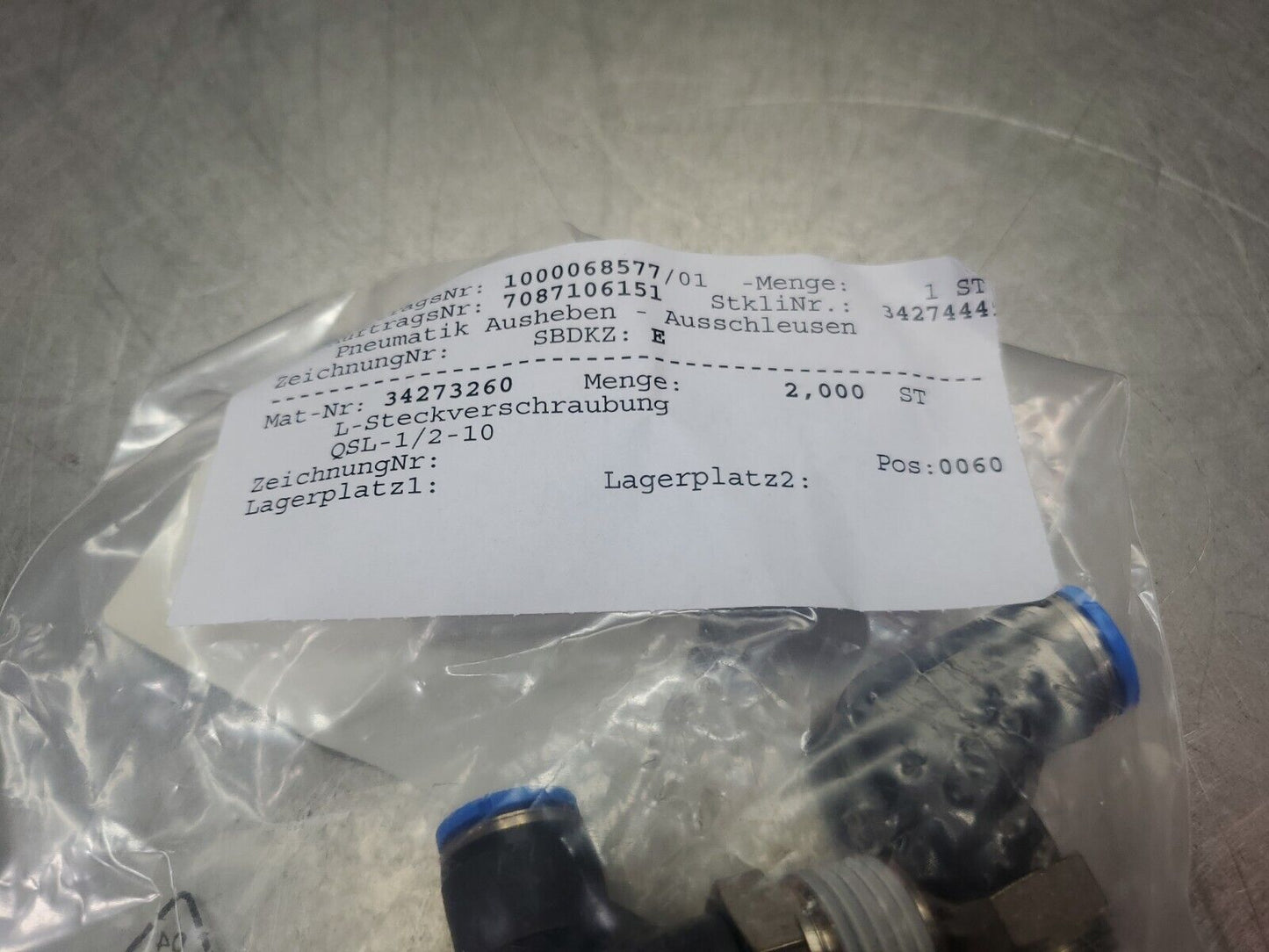 FESTO 34273260 Pneumatic Connector Module. 6-E
