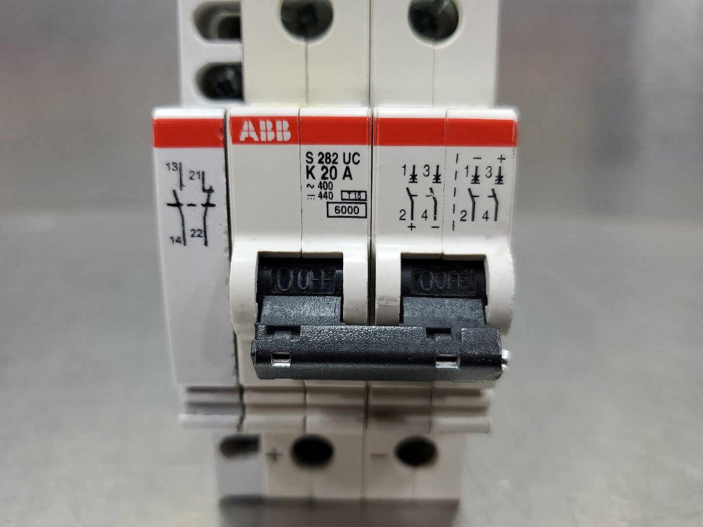 ABB S282-UC-K20A 400VAC/440VDC Circuit Breaker. 4G