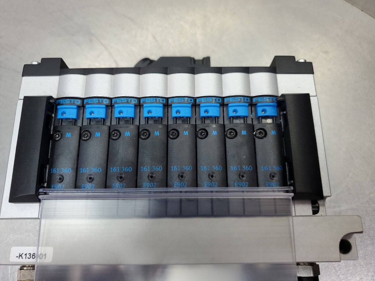 Festo Valve Manifold CPV14-GE-MP-8 w/ 8- (161 360 E902) Valves 4C-2