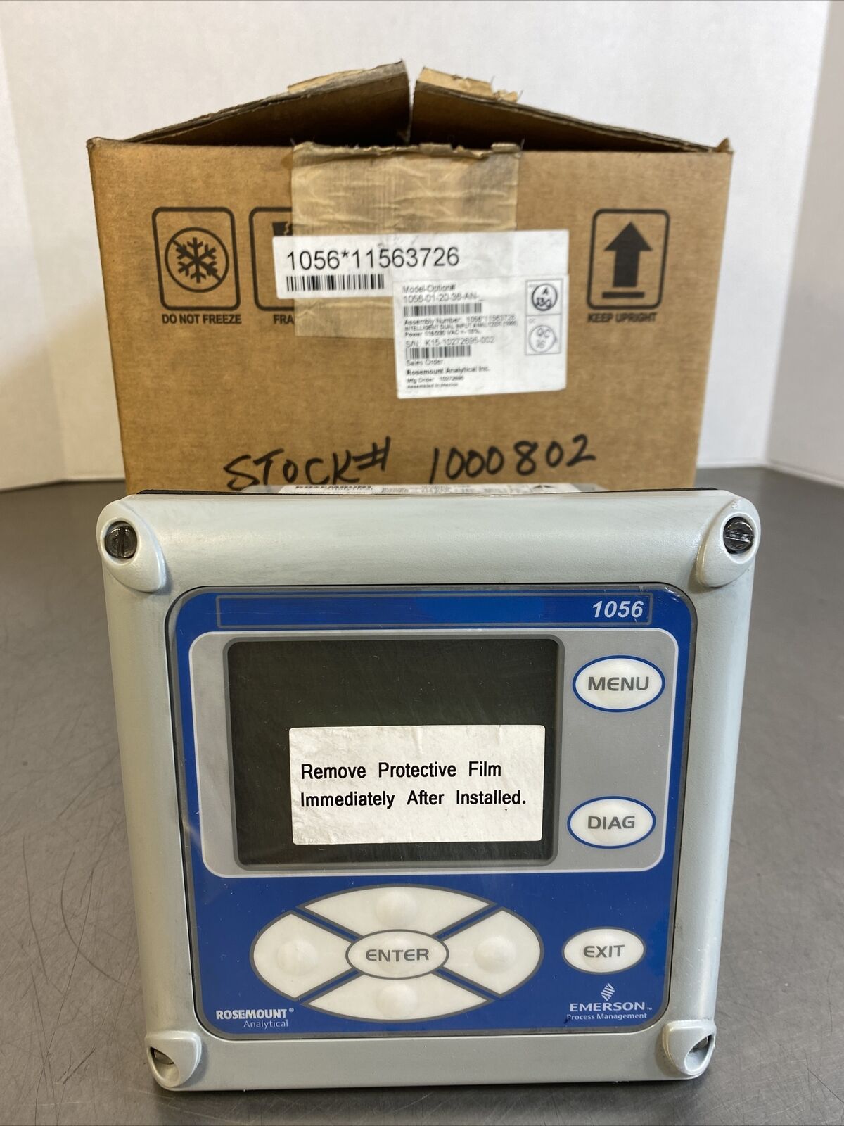 Emerson Rosemount Analytical 1056012036AN Dual Input Analyzer 4B