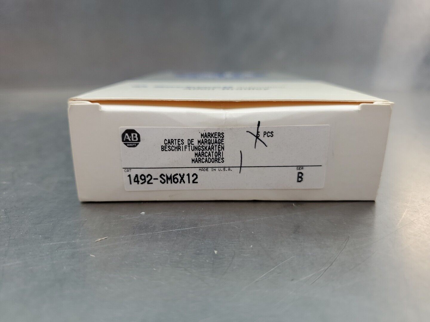 Allen Bradley 1492-SM6X12 Marker Cards. 4C-25