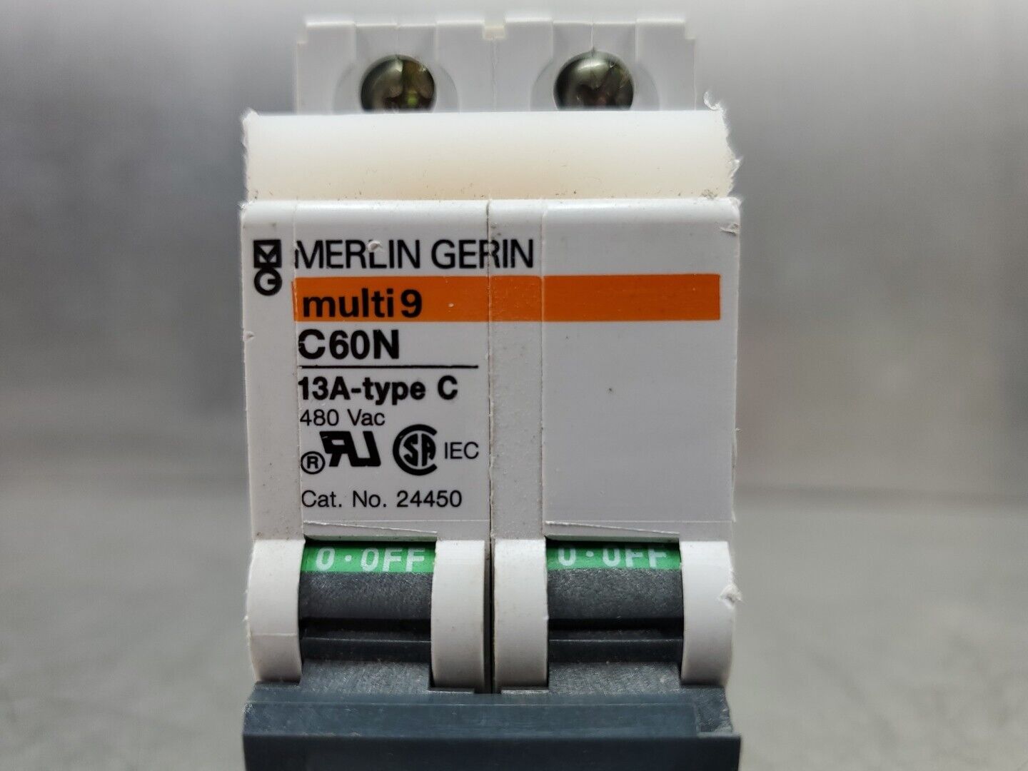 Merlin Gerin multi9 C60N Circuit Breaker 13A Type C 480VAC. 4E-21