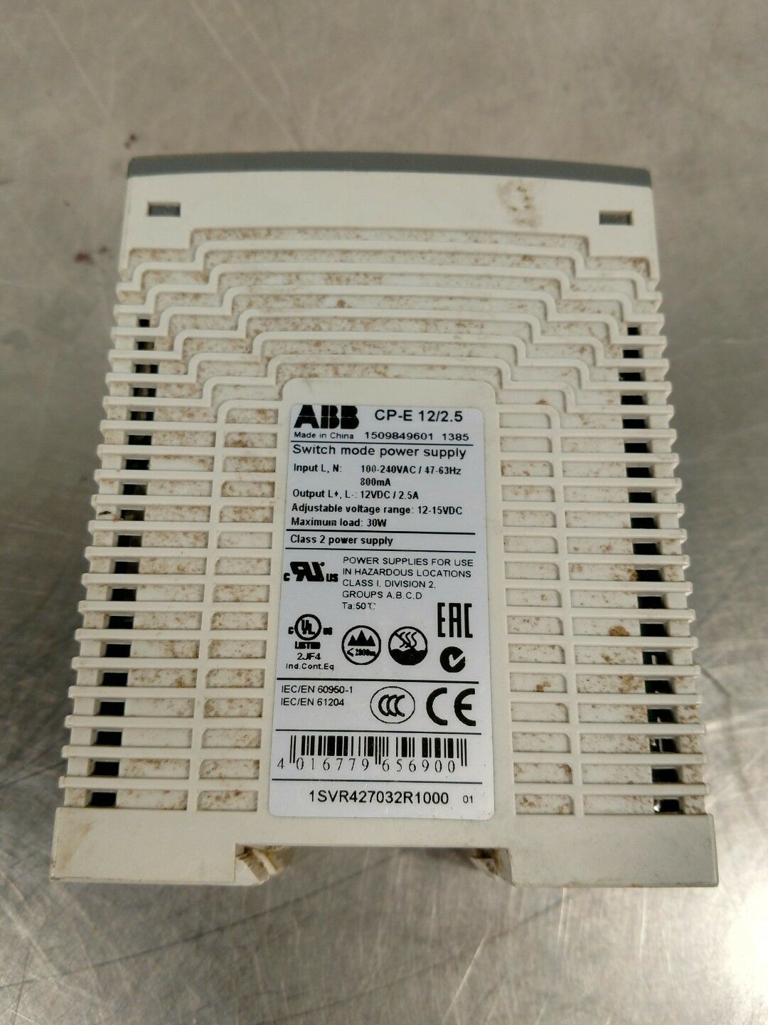ABB Switch Mode Power Supply 1SVR427032R1000 ABB CP-E 12/2.5 4B
