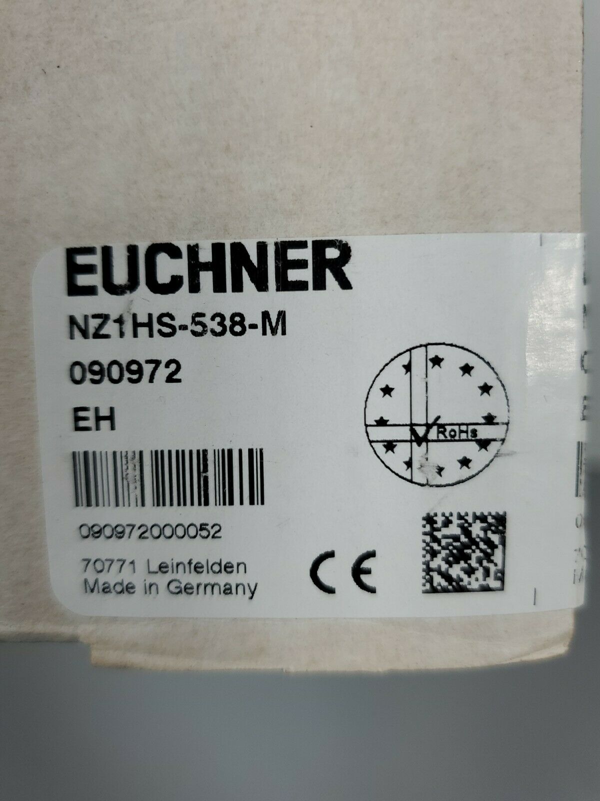 EUCHNER NZ1HS538M STC3