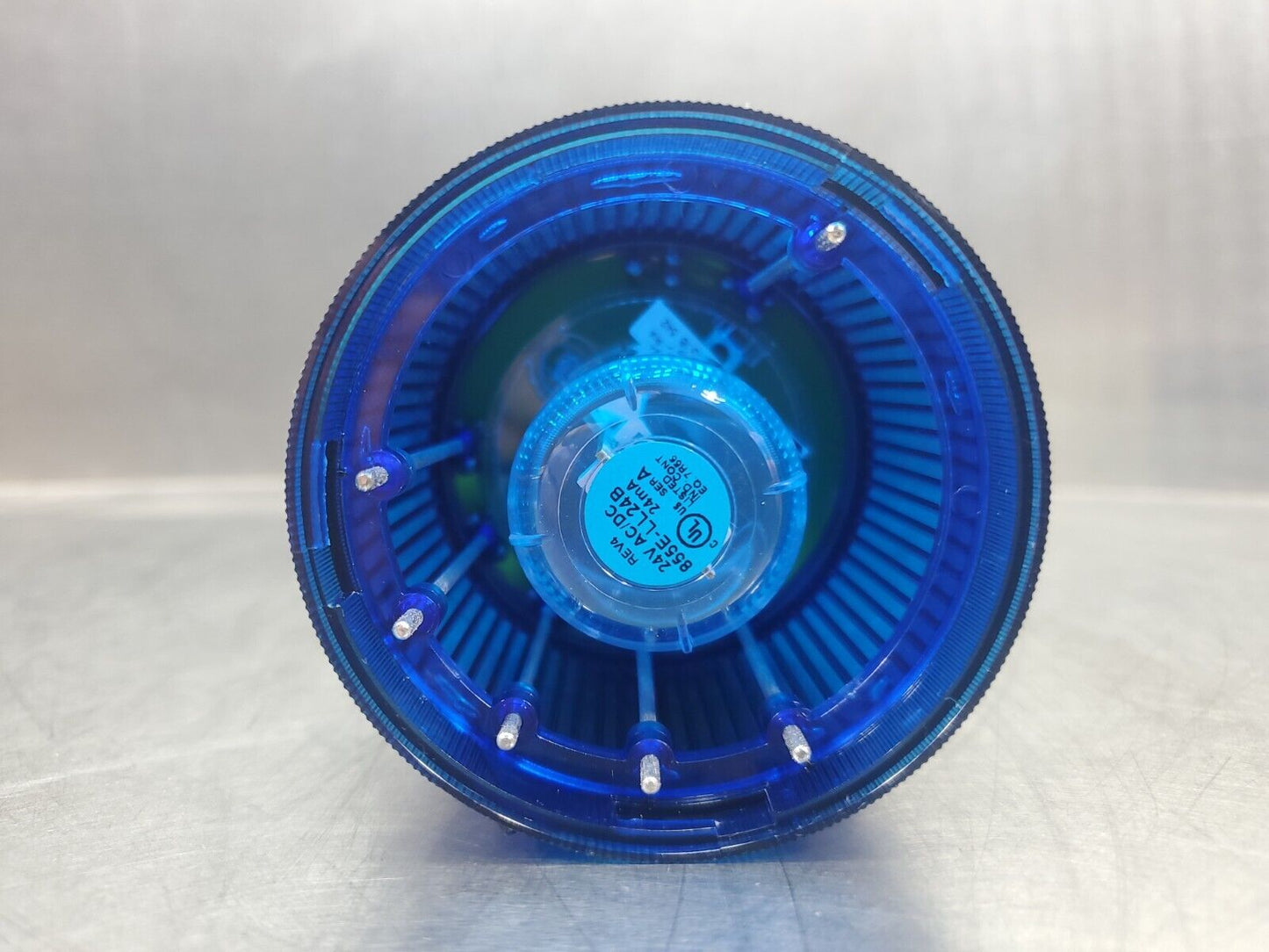 ALLEN BRADLEY 855T-G24TL6 SER C, CONTROL TOWER STACK LIGHT - BLUE. 3E-17