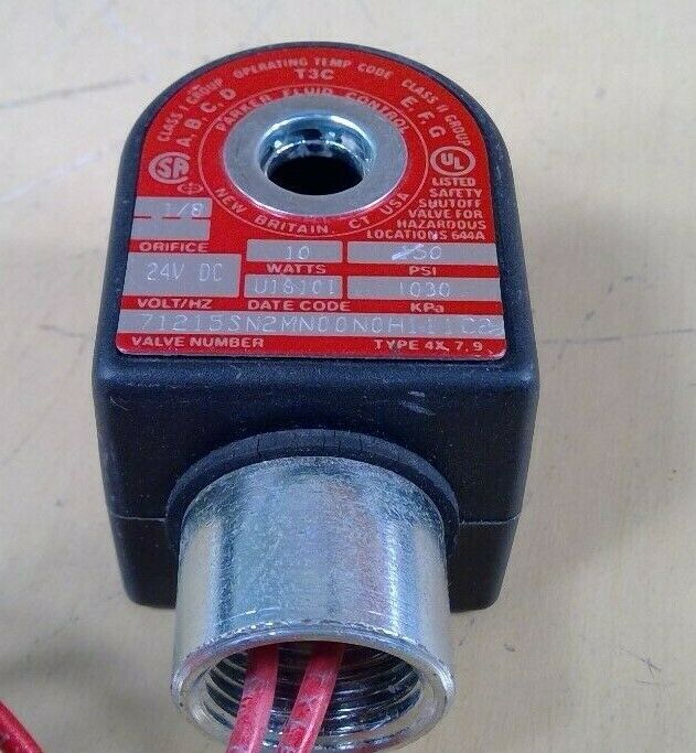 Parker Fluid Control 71215SN2MN00N0H111C2 Safety Shutoff Valve 6E