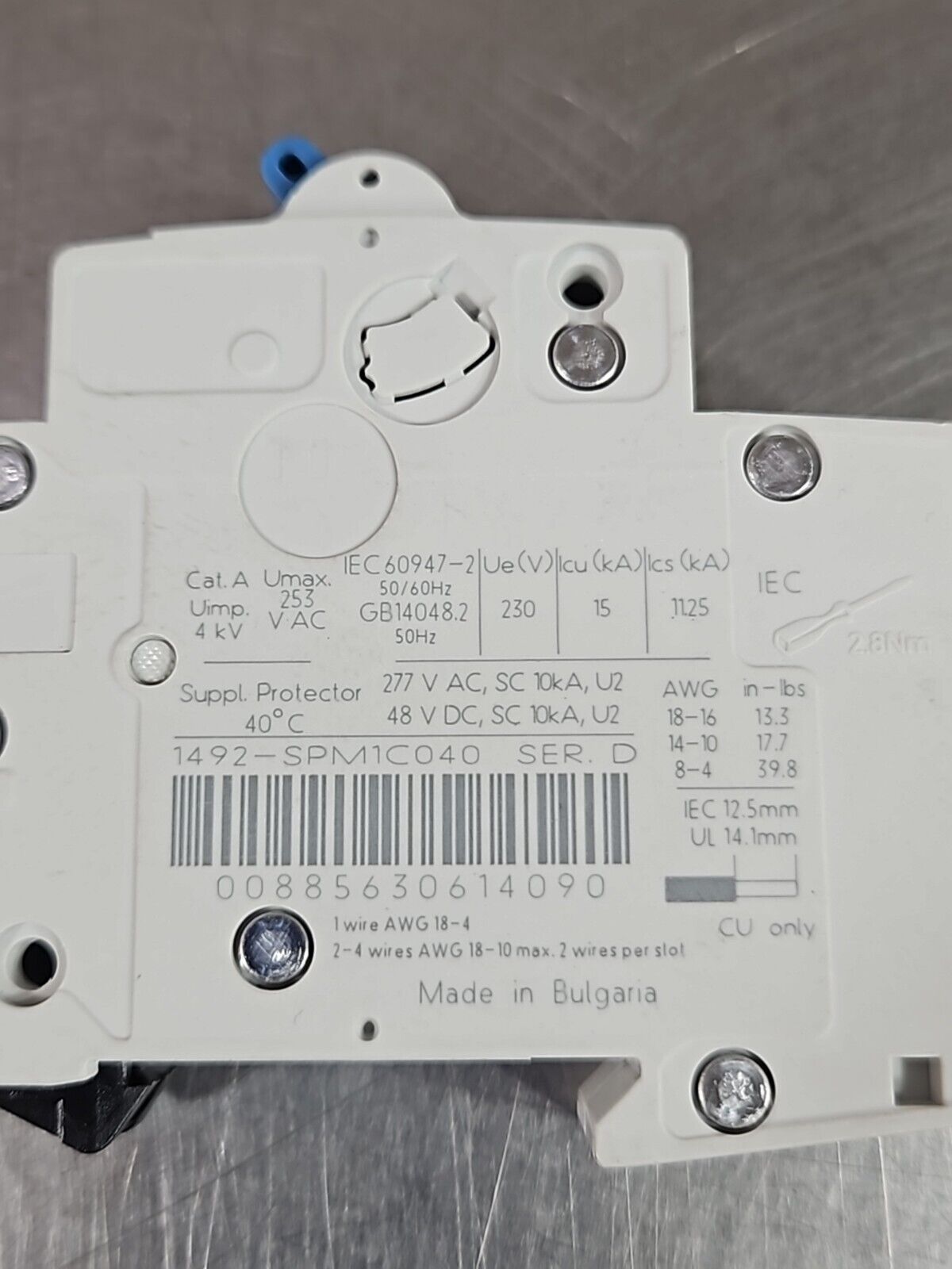 Allen-Bradley 1492-SP C 4A UL1077 Circuit Breaker. Loc 4A-6