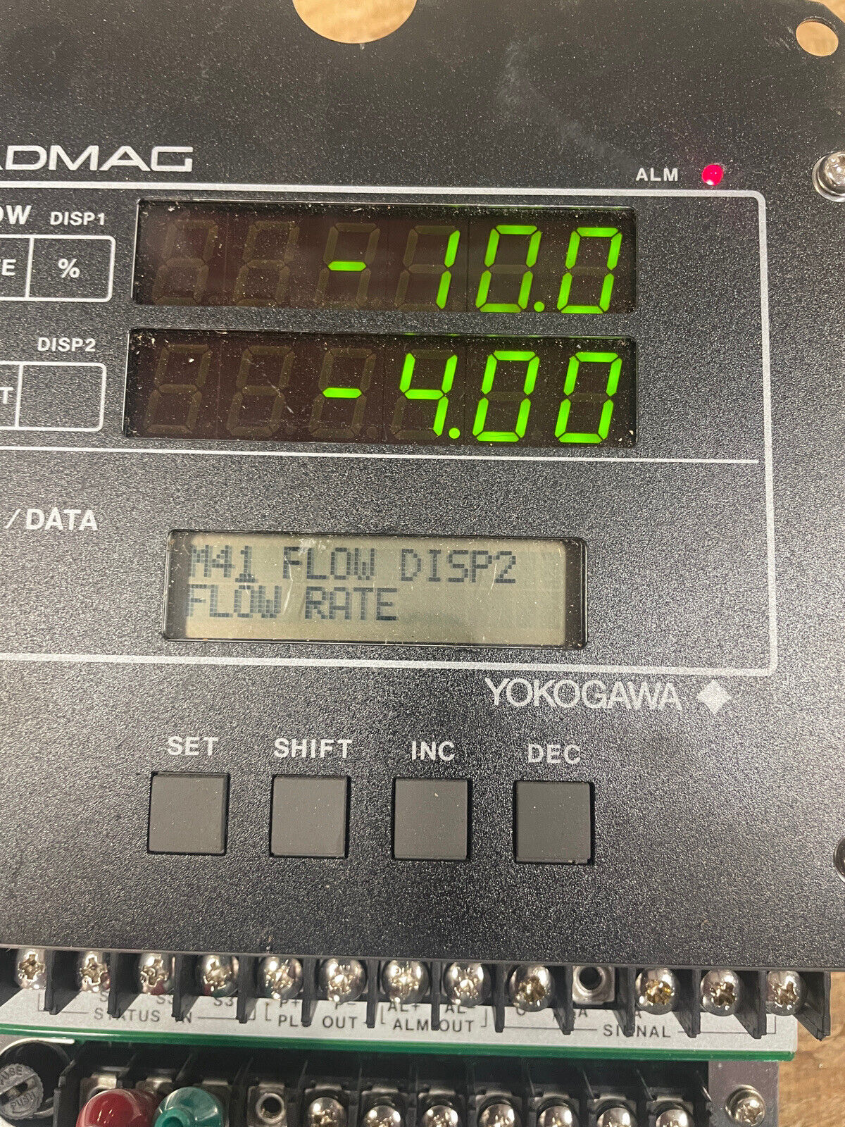 YOKOGAWA ADMAG MAGNETIC FLOW CONVERTER Display Controller @1B