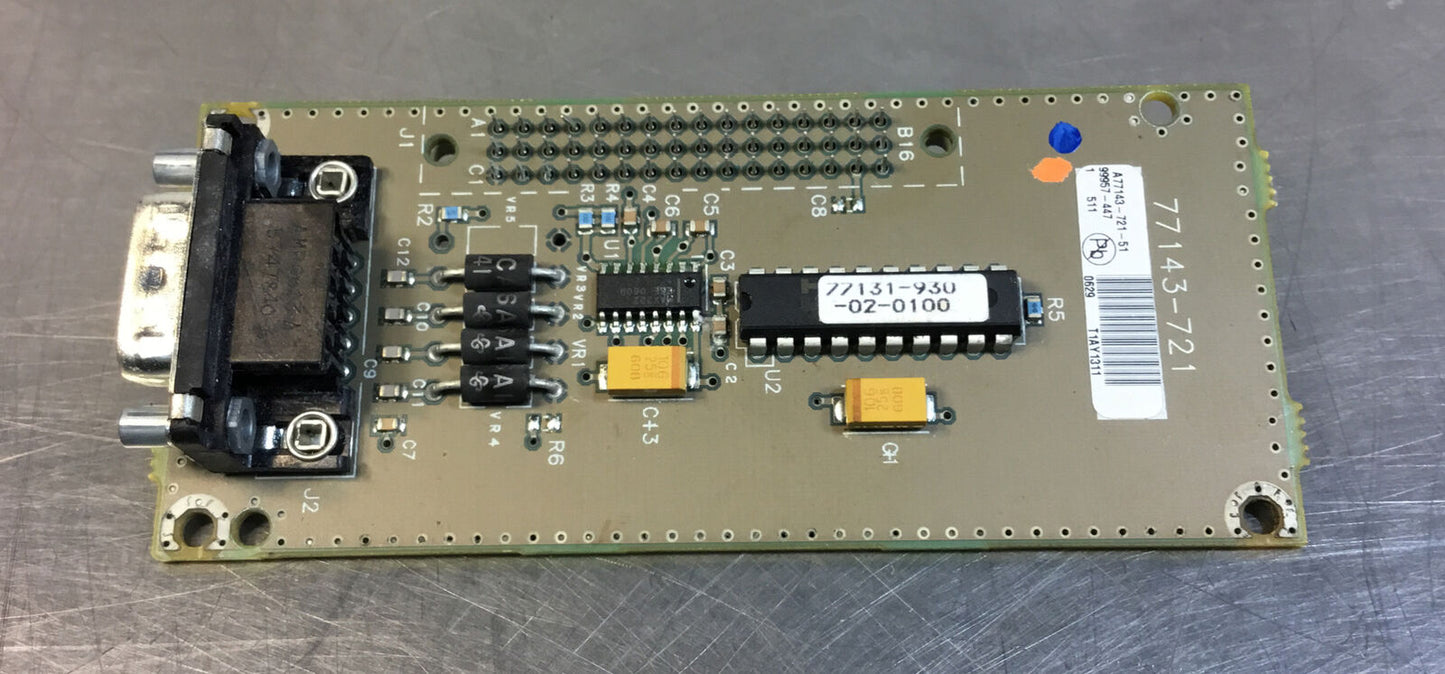 Allen Bradley A77143-721-51 / 77143-720-01 REV:1 PC Board 3D-20
