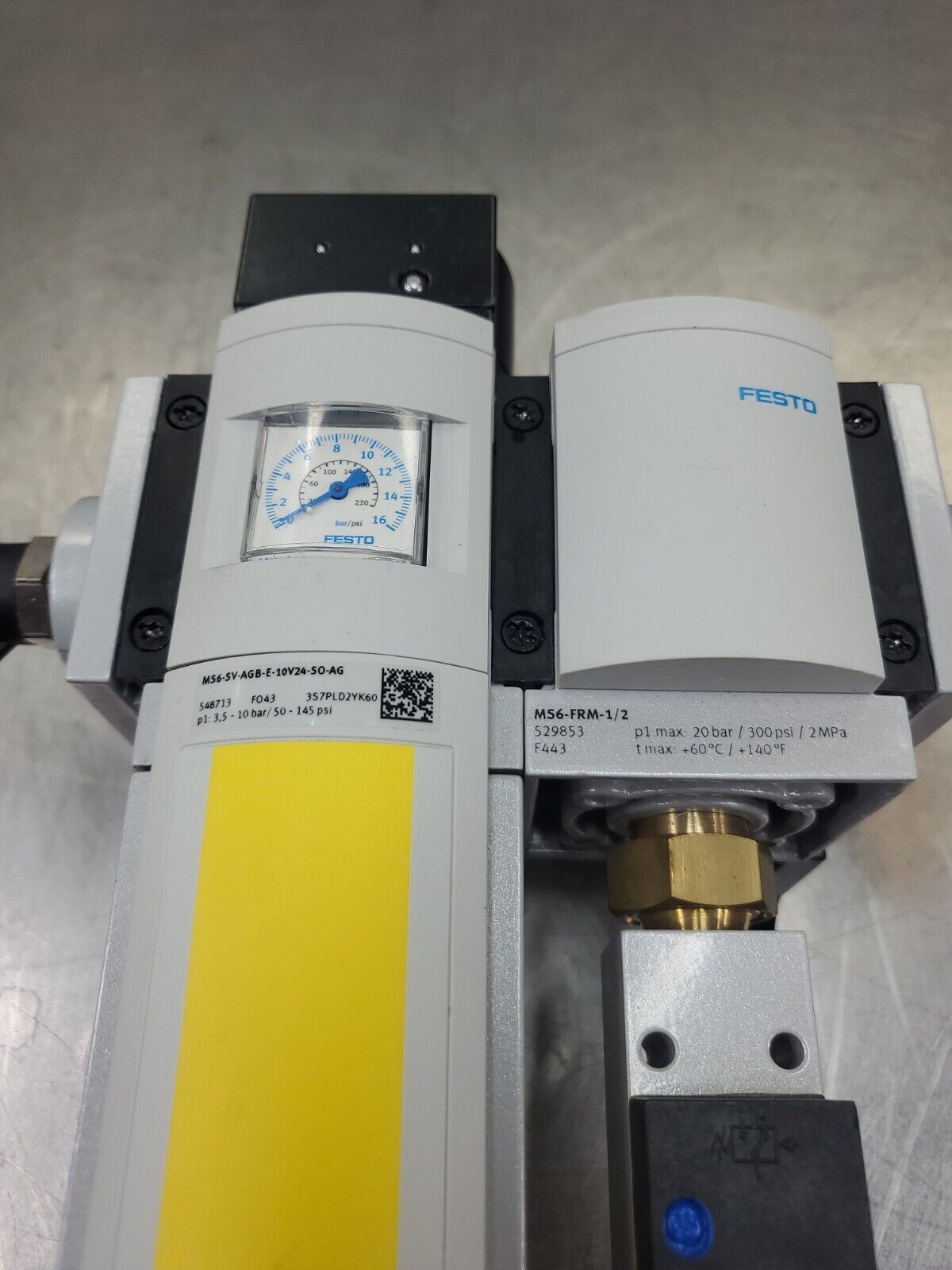 FESTO MS6-SV-AGB-E-10V24-SO-AG SOFT START EXHAUST VALVE. 6E-12