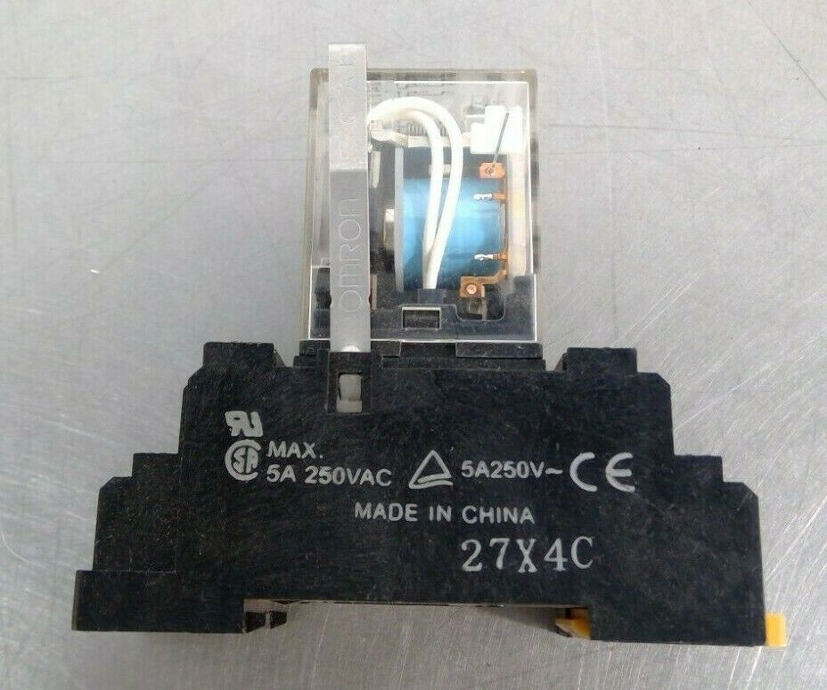 Omron - MY4N-D2 - 24VDC Relay w/ 27X4C - 5A 250VAC Base 4D