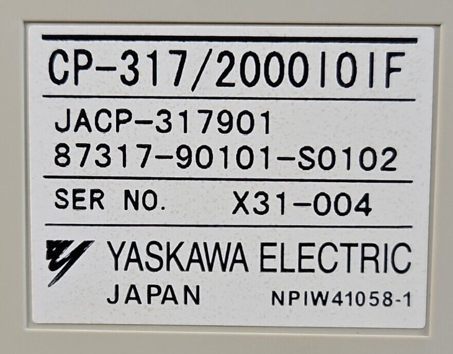 Yaskawa CP-317/2000I0IF Power Supply Module                       3C-23