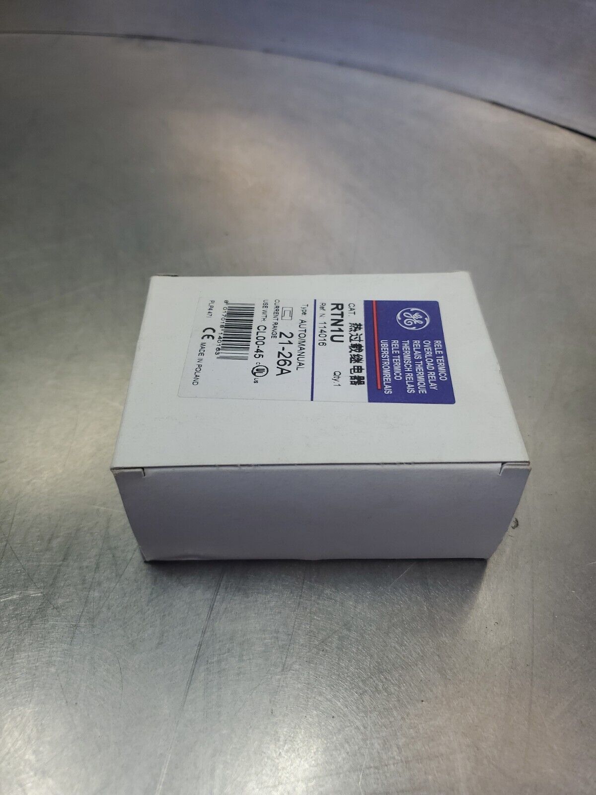 GE RTN1U 114016 21-26A AUTO/MANUAL OVERLOAD RELAY. 4A-3
